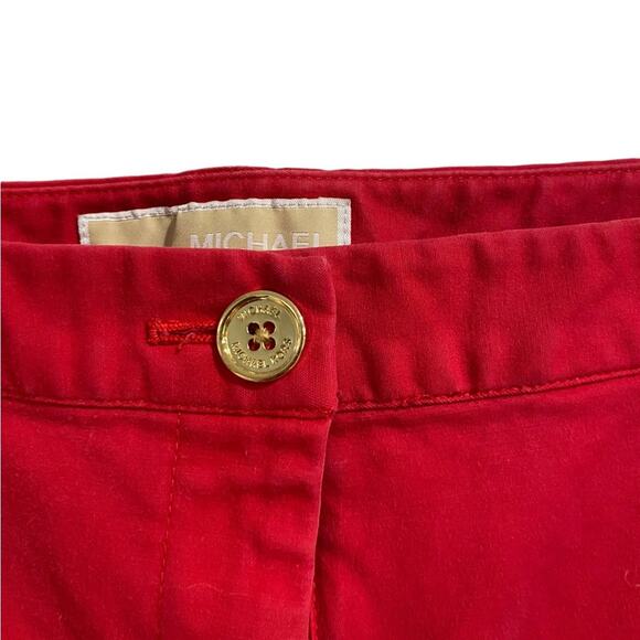 Michael Kors Red Zip Pocket Pants Sz 8 - Picture 6 of 12